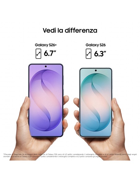 Samsung Galaxy S26 Smartphone AI, 256GB, Processore avanzato, Assistente Foto, Creative Studio, Camera 50 MP, 4300 mAh, Sky Blue
